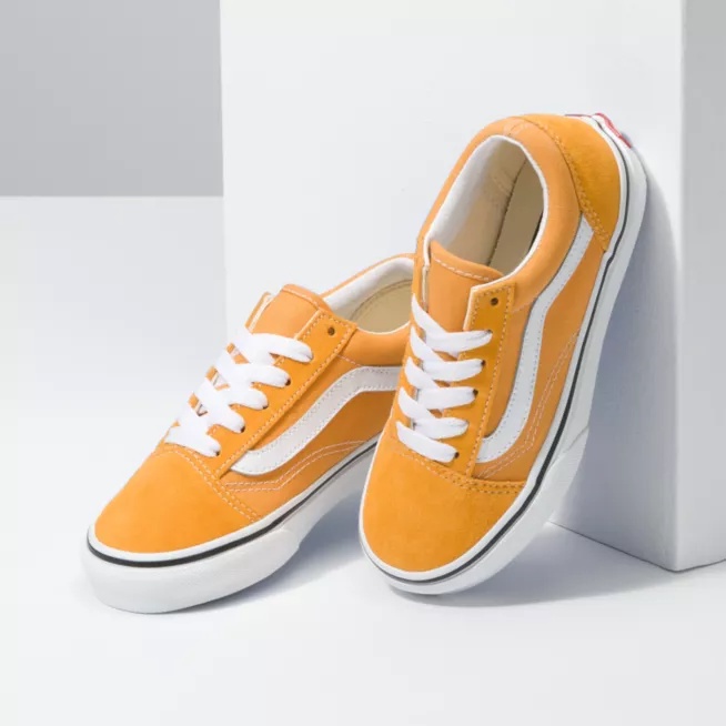 NEW Sepatu Anak Vans Oldskool Sepatu Sneakers Murah Sepatu Pria Wanita Yellow