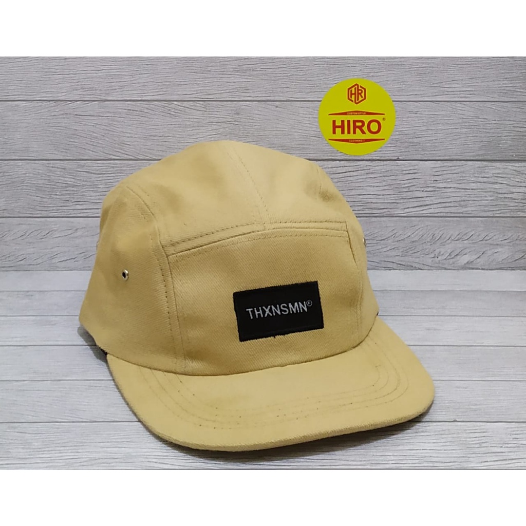 Topi Snapback Lima Panel Bordir THXSOMN New Model/Topi Distro Pria/Topi Hip-Hop