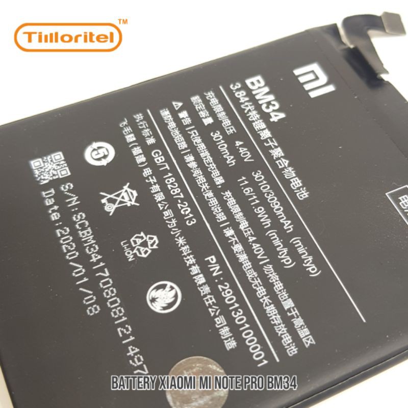 BATTERY XIAOMI MI NOTE PRO BM34