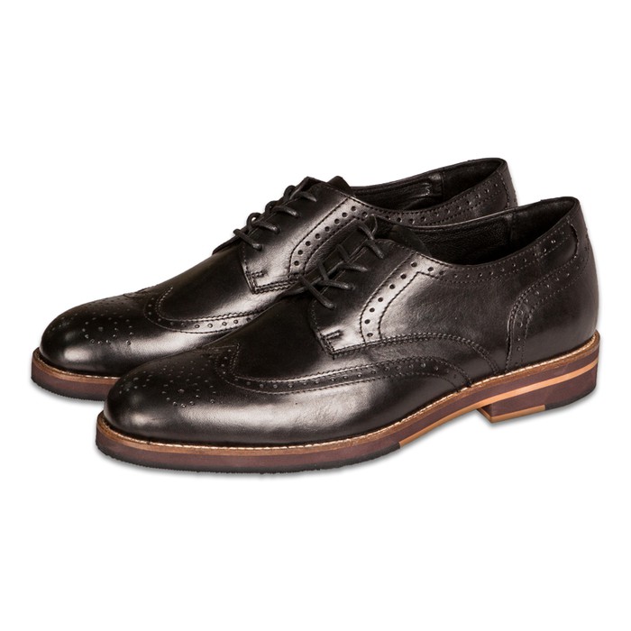 Blake Brogues Black - Nappa Milano - Sepatu Pria