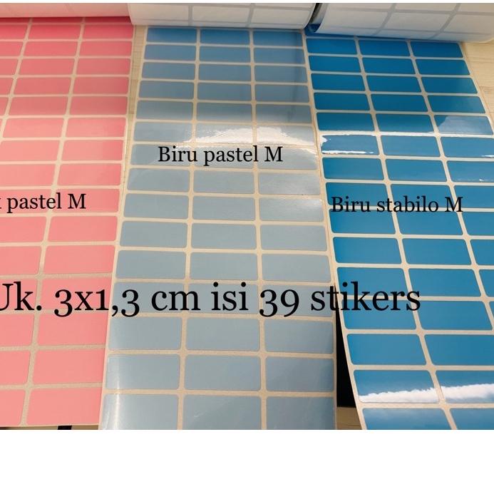 

DFY♢ Stiker Label Nama Name Sticker Waterproof Anti Air Polos Pastel Light Blue Pink Baby Biru Harga Terjangkau