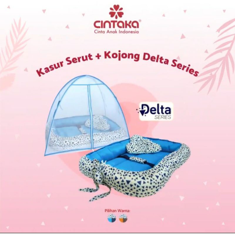 [2 kg] Cintaka Kasur Bayi Serut + Kelambu Kojong Tenda (Bisa Dilepas) Delta Series - YCK 1945