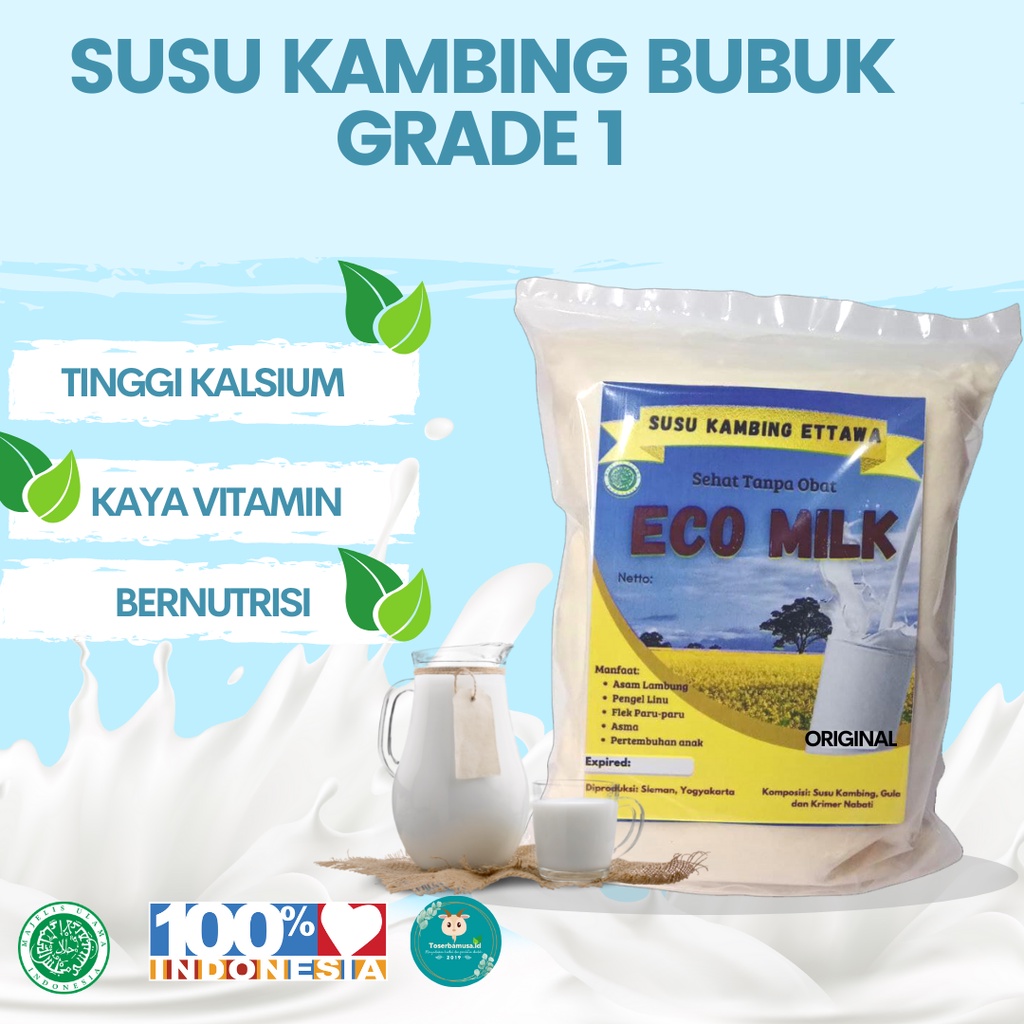 

susu kambing etawa 1kg bubuk grade 1 3x atasi pernafasan