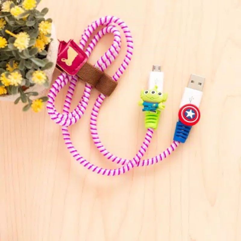 GBI Protector Cable / Pelindung Ujung Kabel Handphone Android Iphone / Cable Saver