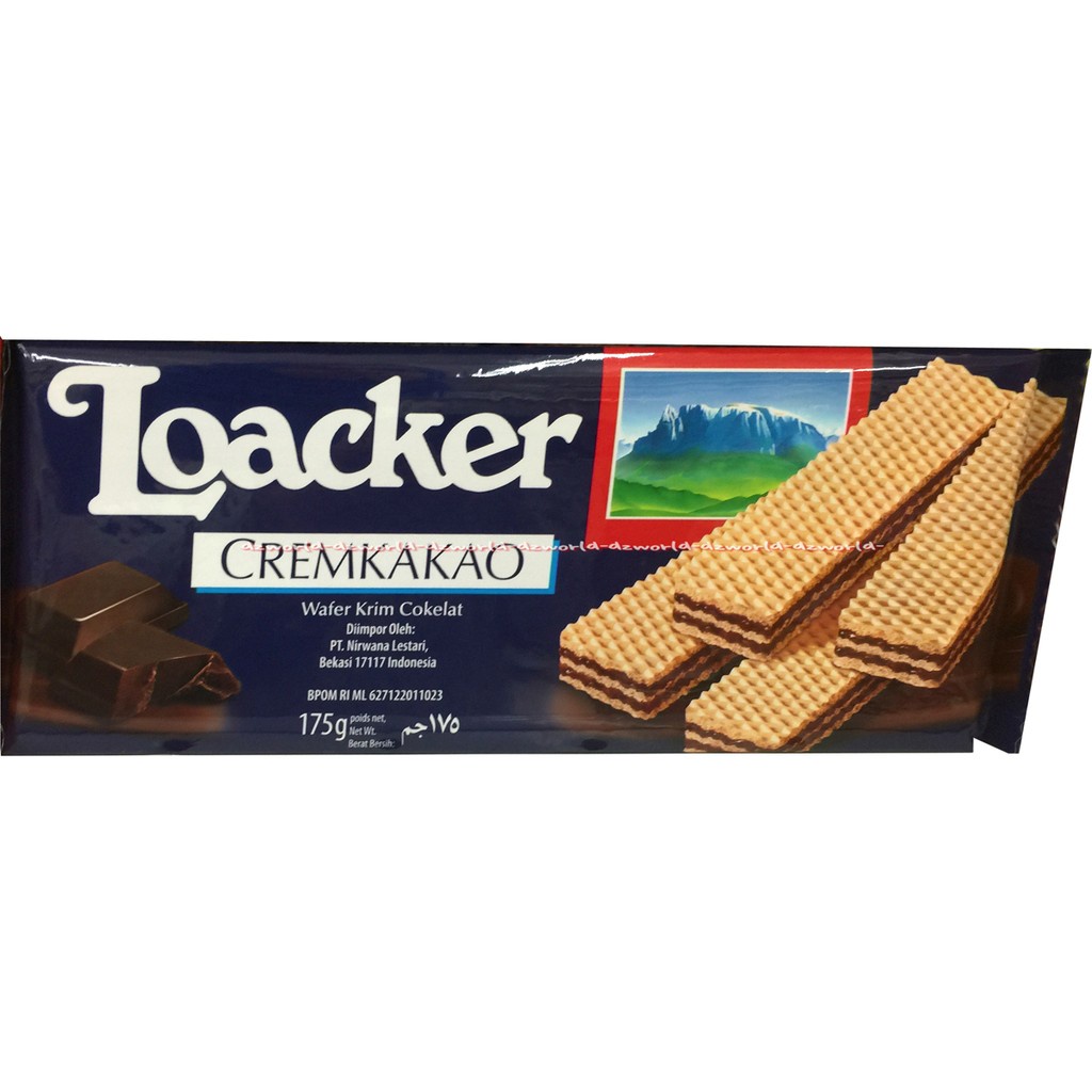 

Loacker Kremkakao / Cremkakao Wafer Krim Cokelat Coklat 175 Gram