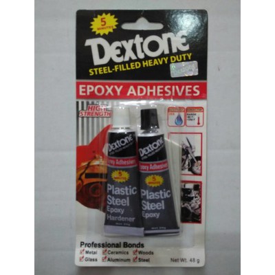 Lem Campur Dextone 5 menit Epoxy Lem Besi Plastik Kaca Kayu Dll