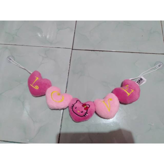 Okta Boneka/ boneka rencengan hellokitty / tempelan kaca mobil / boneka hiasan kaca mobil