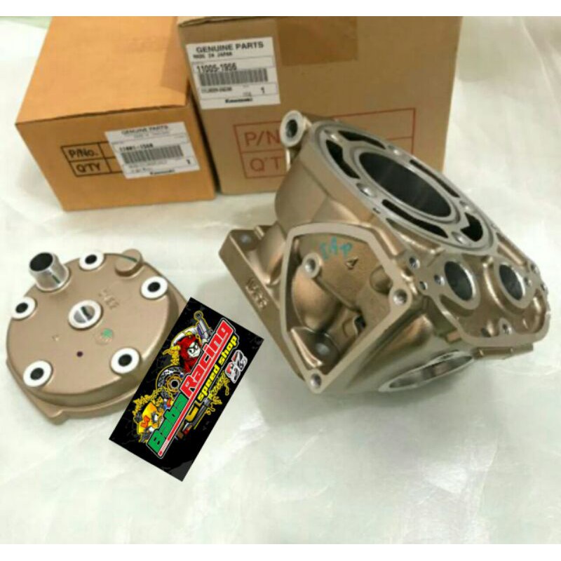 blok 1855 + head gold ninja r,  rr original