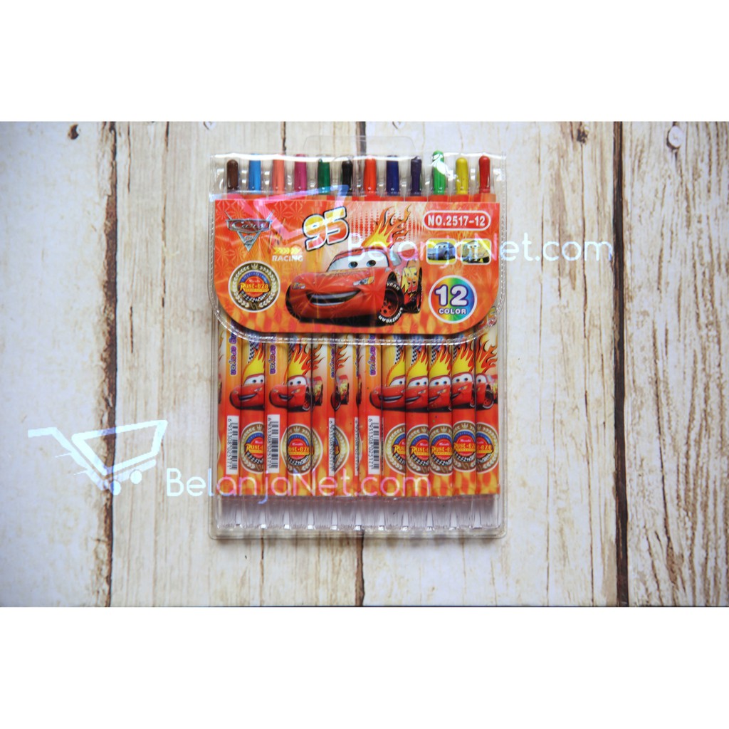 

Crayon Putar Cars 12 Warna
