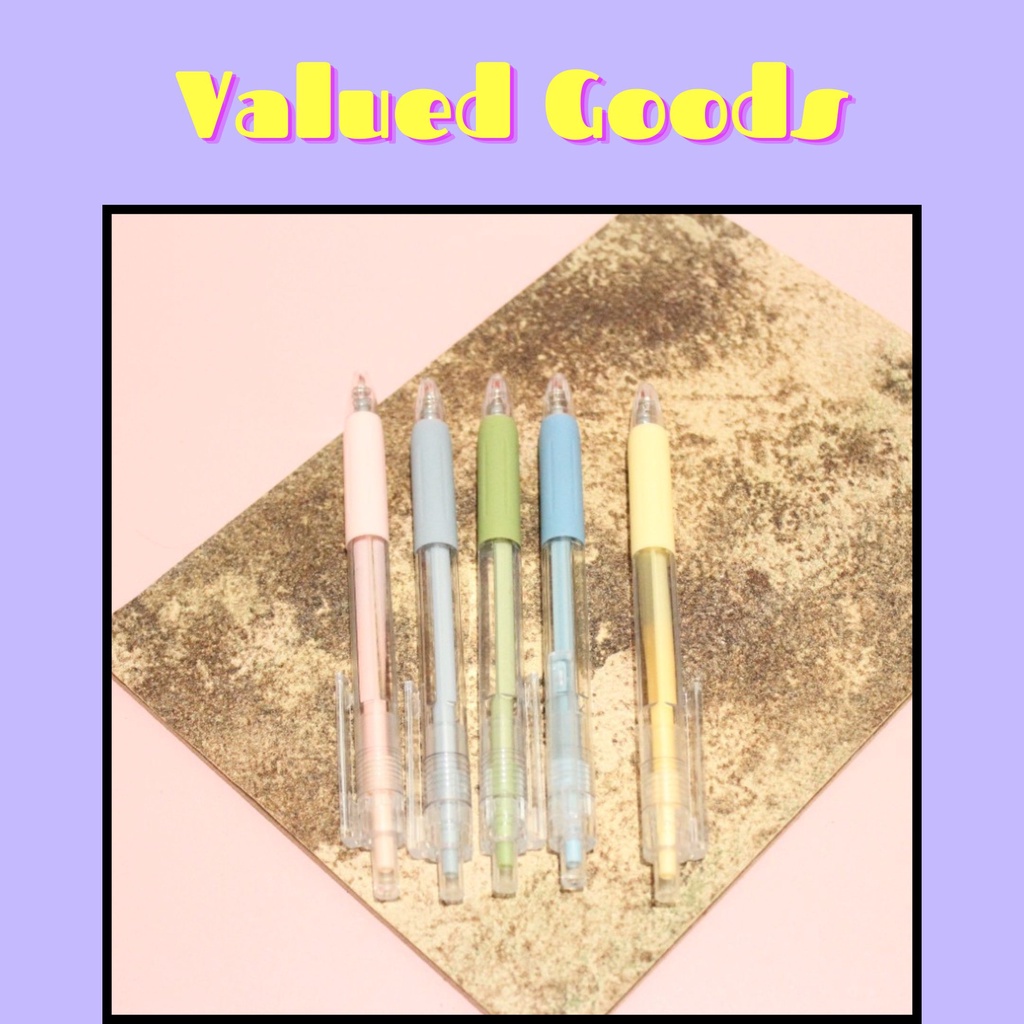 

A1997 Pulpen Gel Mekanik Juice Pastel Mirip Sarasa - KUNING PINK BIRU HIJAU - pena lucu pen gel bolpoin bulpen warna warni unik alat tulis hadiah anak sekolah & kantor stationery cute karakter kartun - VALUED GOODS (VG)