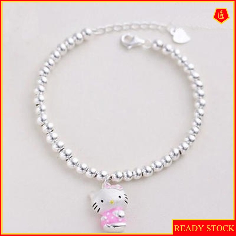 [Ready Stock]Cartoon Cat Lucky Beads Bracelet Women's Cute Sweet