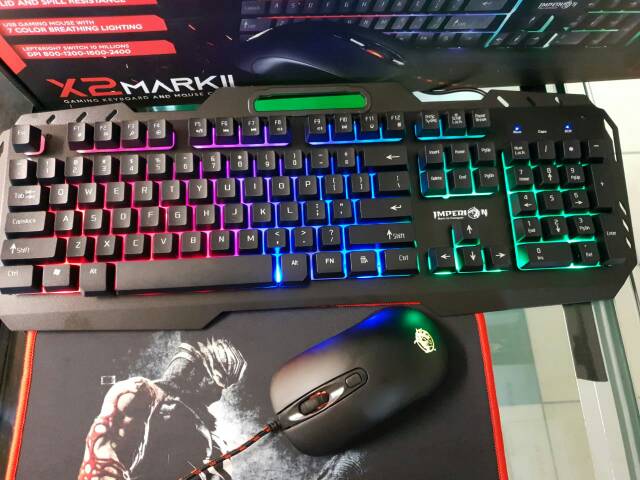 IMPERION X2 MARK II PAKET COMBO KEYBOARD MOUSE DAN MOUSEPAD