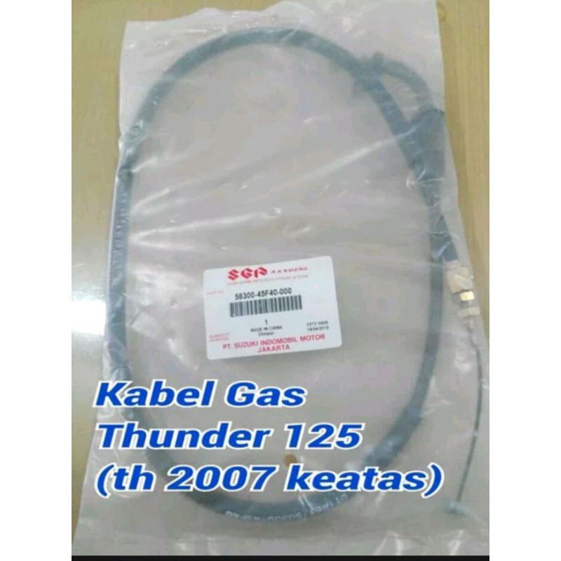 kabel gas suzuki Thunder 125 tahun 2007 keatas original SGP