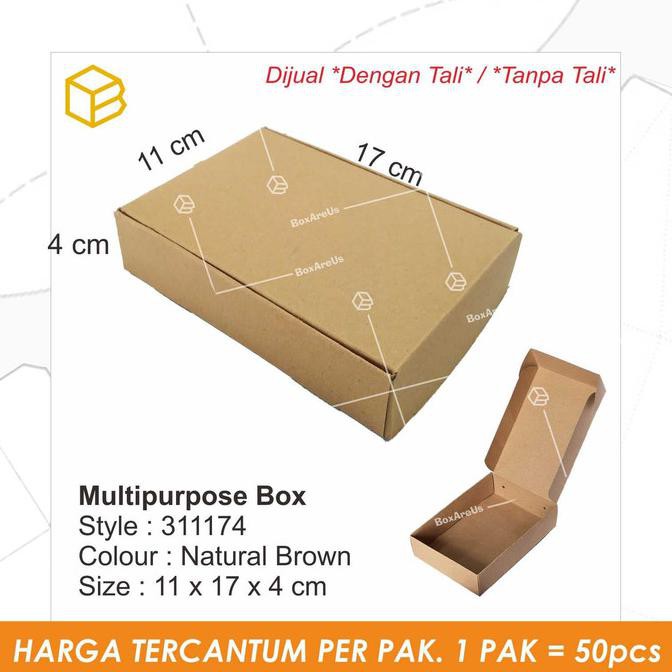 

Silahkan Order] Multipurpose Box. Gift Box. Souvenir. Hijab Box. Dus Tc - 311174 Brown - Tanpa Tali