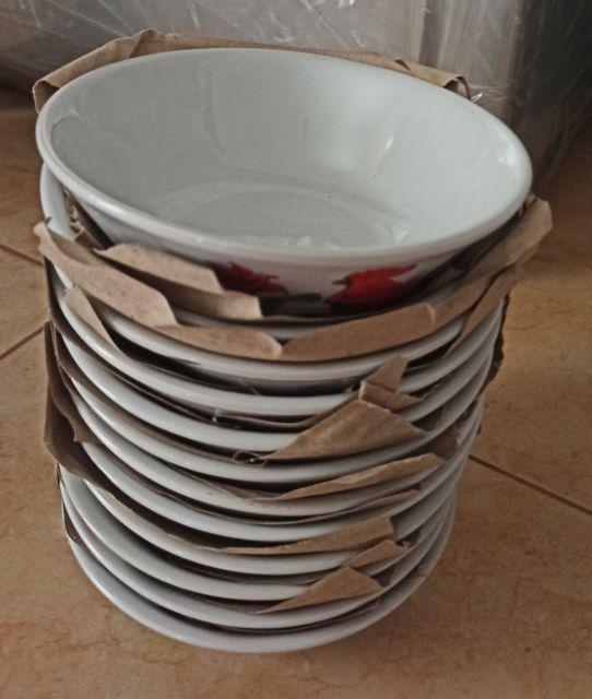 Mangkok Ayam Lucky 1 Lusin Mangkok Keramik Mangkok Bakso Mangkuk Jadul Gojek Only