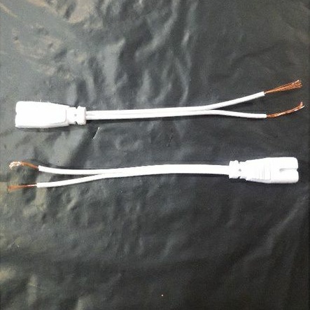 Soket Lampu Neon Led T5 / Colokan Kabel Power T8 Led Tube / Kabel Angka 8 Sambungan Led T5