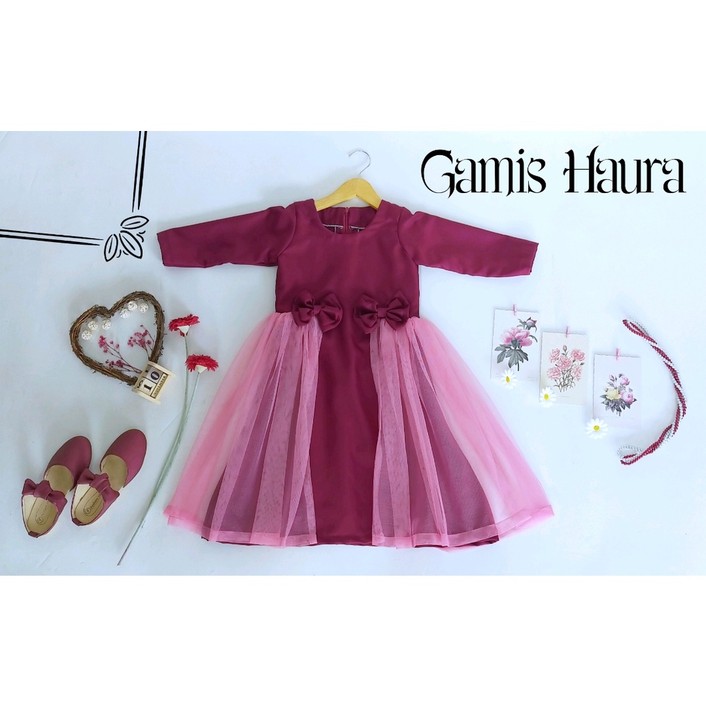 Gamis Haura Anak Unik/Busana Muslim/Gamis Anak murah meriah