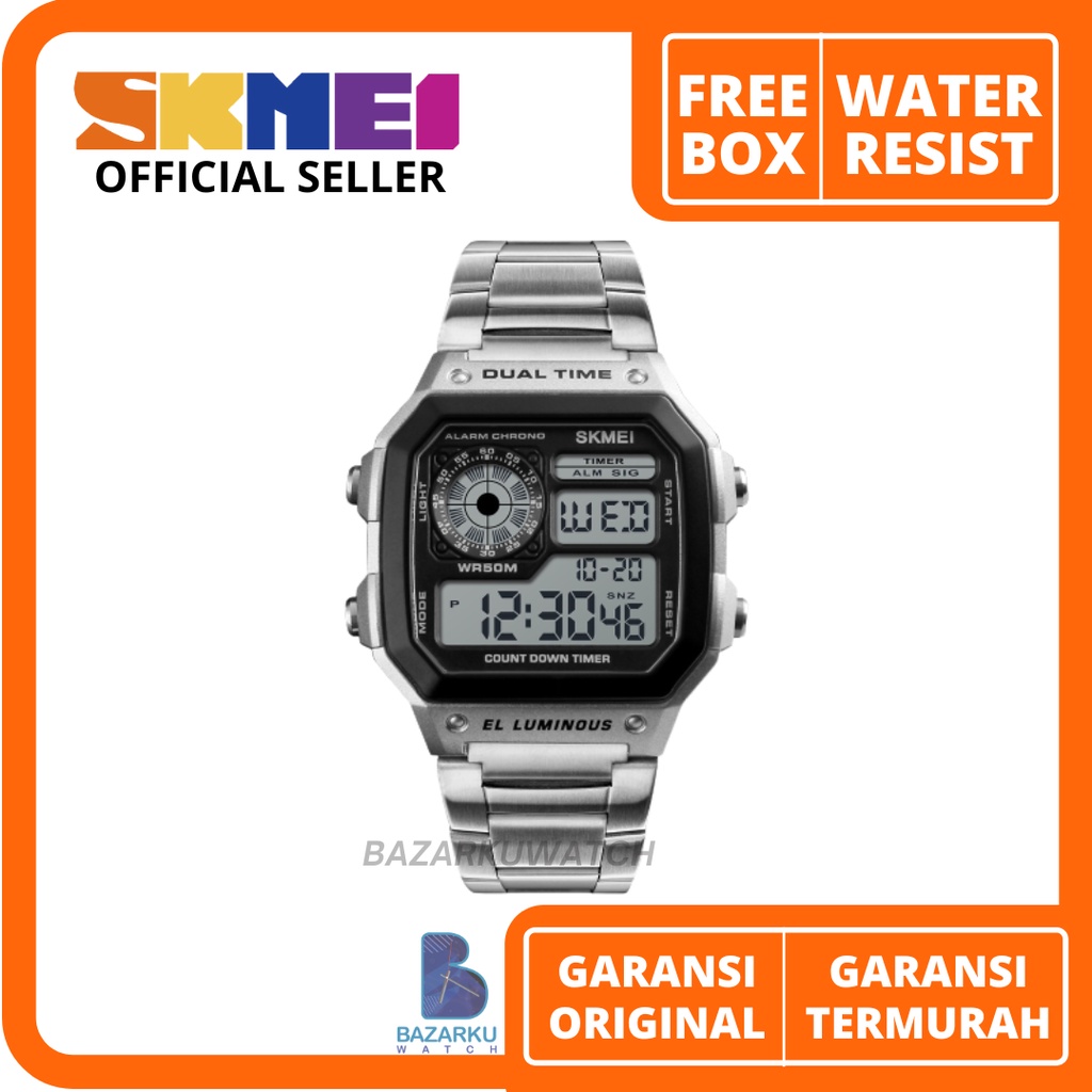 Jam Tangan Pria Skmei 1335 Jam Tangan Skmei Jam Tangan Rantai Pria Jam Tangan Cowok Stainless SKMEI