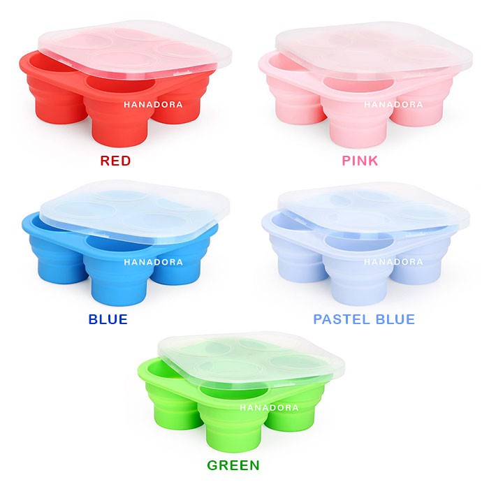 Babyqlo Collapsible Silicone Cube Trays FC8009 - Wadah Penyimpan MPASI