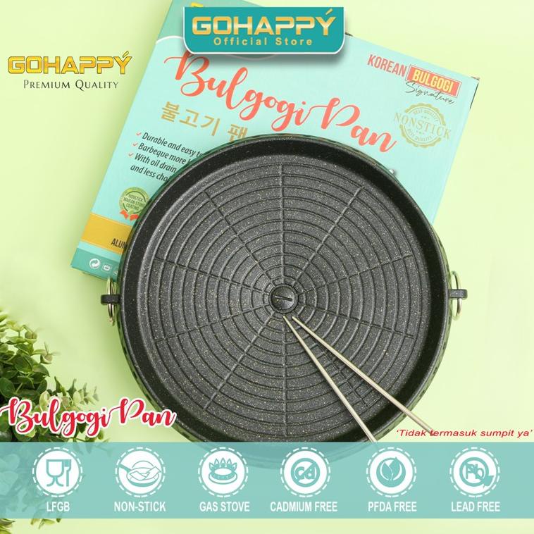 Go Happy Bulgogi Grill Pan - Panci Pemanggang Super Call Barbecue Pan