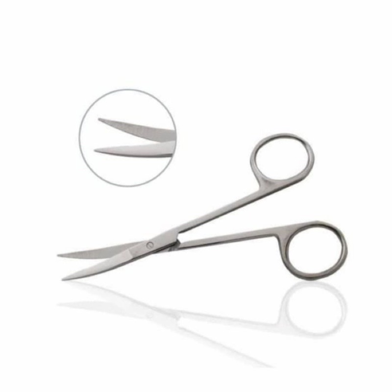 Gunting Tajam Tajam Bengkok 12cm 12 cm Gunting Mata Iris Scissor