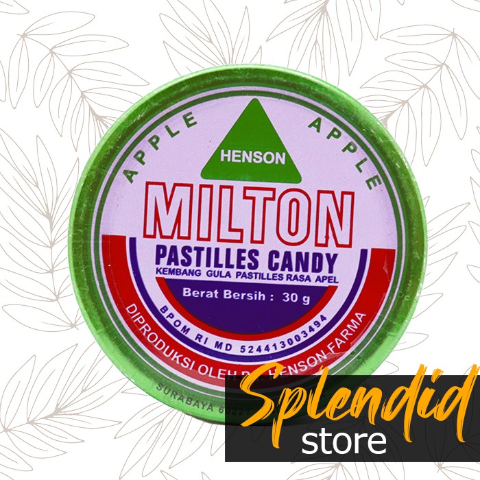 

Permen Milton Pastilles Candy Besar - 30 gr | Rasa Apel | Apple