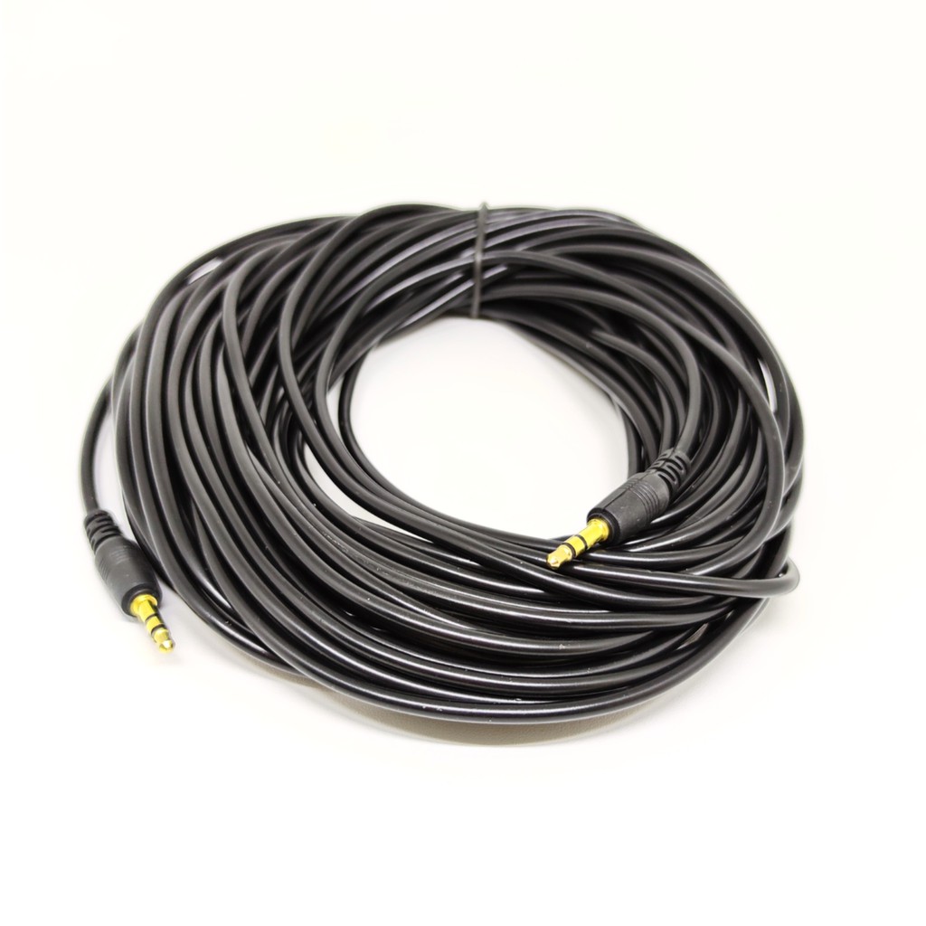 KABEL AUDIO JACK 3.5 PANJANG 15M GOLD PLATED / KABEL AUX 15 METER