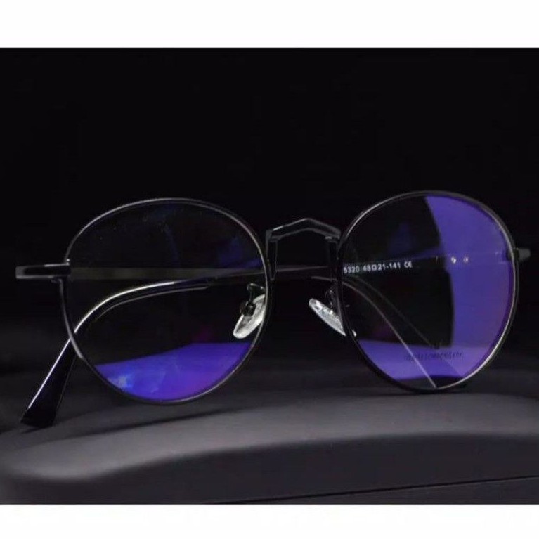 KACAMATA PHOTOCROMIC MURAH LENSA BERUBAH WARNA OTOMATIS FRAME OVAL TERBARU PRIA WANITA
