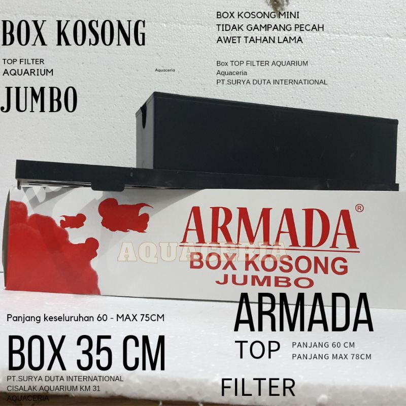 Top filter Box kosong JUMBO filter box Kosong aquarium box nya saja