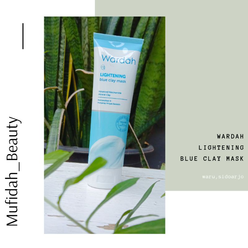 Jual Wardah Lightening Blue Clay Mask Ml Shopee Indonesia