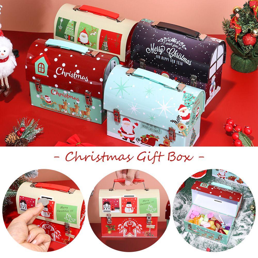 Solighter Christmas Gift Box Kotak Kue Kering Baru Kemasan Kado Hadiah Tahun Baru