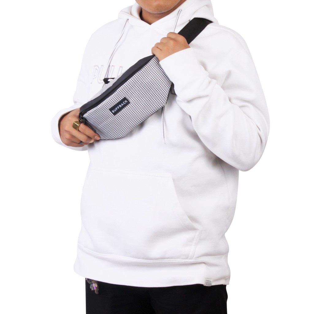 Tas Waistbag Buffback Lion White