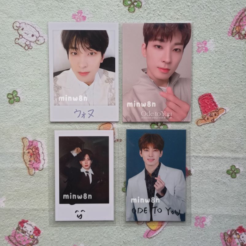 Photocard PC Trading Card TC Wonwoo SEVENTEEN Dome Tour Ode To You Japan Korea Waves Magazine [ READ