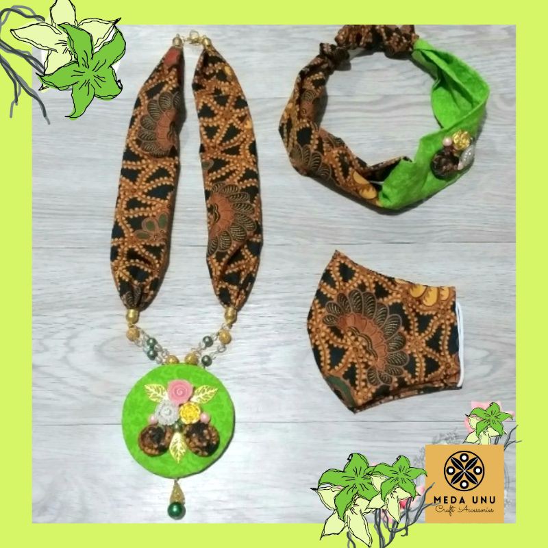 Kalung Batik Seroja 3
