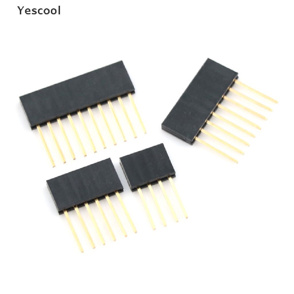 Yescool 10pcs Kepala Femal Kaki Panjang 2.54mm Untuk Arduino Shield