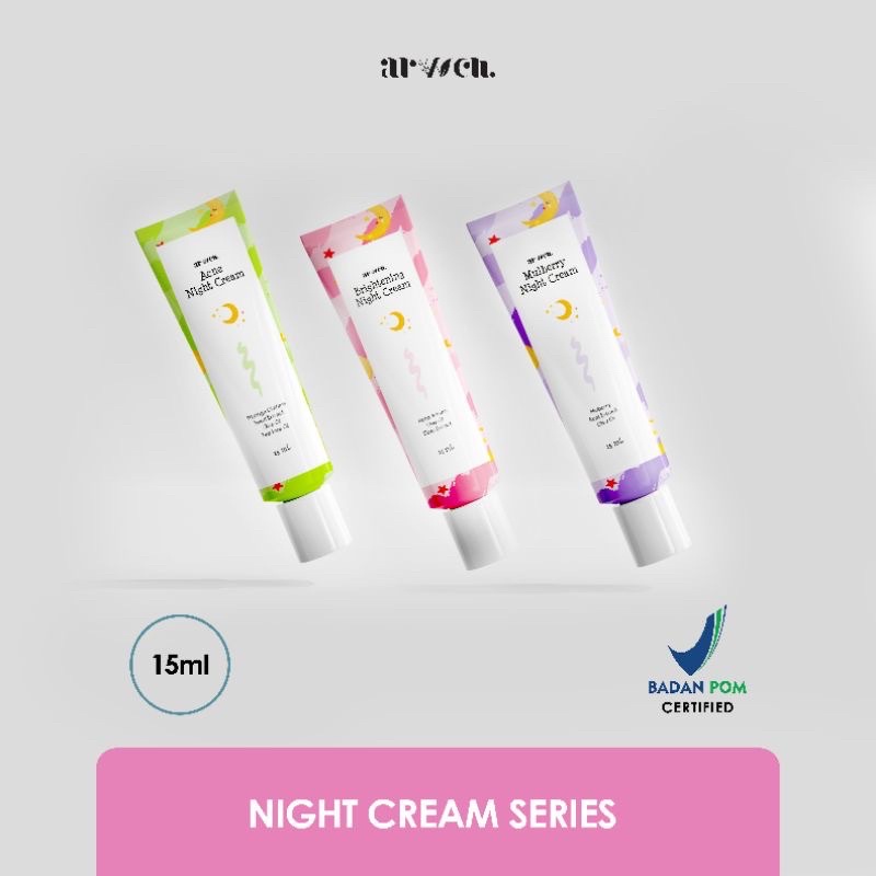 ARVVEN NIGHT CREAM 3 VARIASI