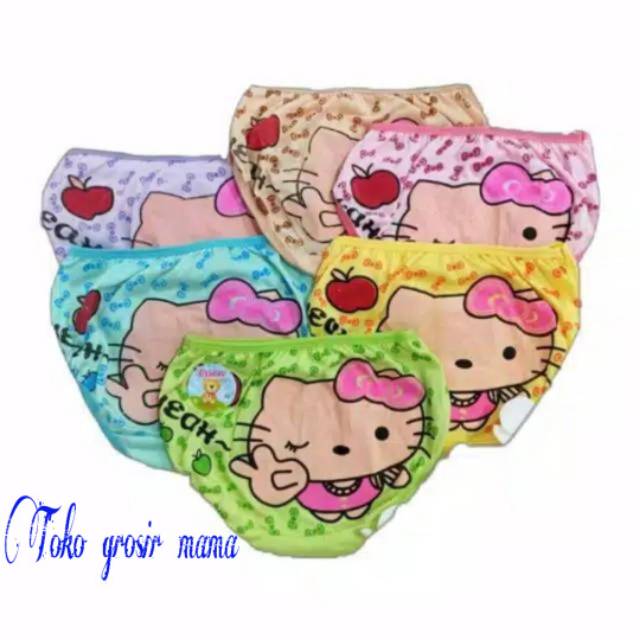 CD celana dalam anak cewek perempuan motif hello kitty katun adem murah CD anak hello kitty