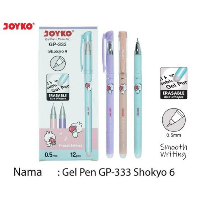 Pulpen Shokyo Gel Joyko / Pulpen Bisa Dihapus