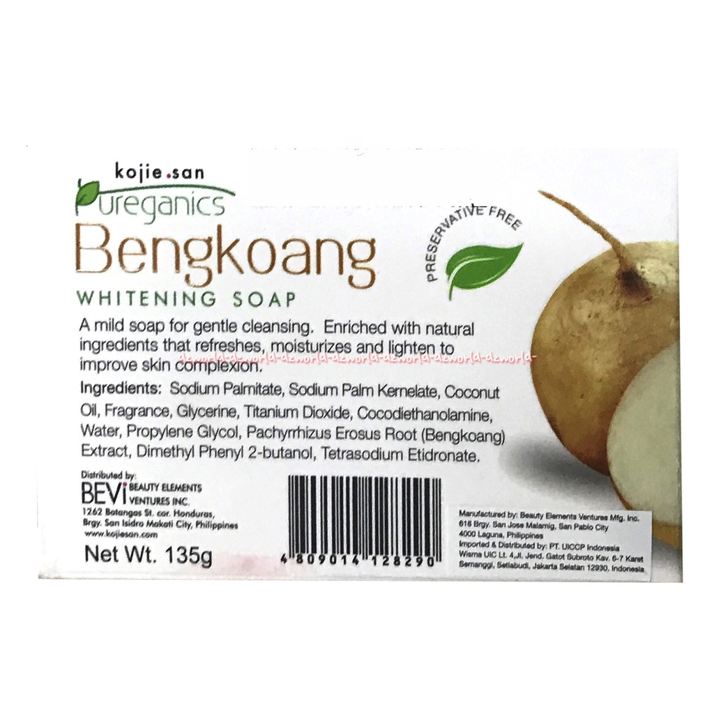 Kojie-San Pureganics Bengkoang Soap Sabun Kojiesan Bengkuang Kojie San 135gr