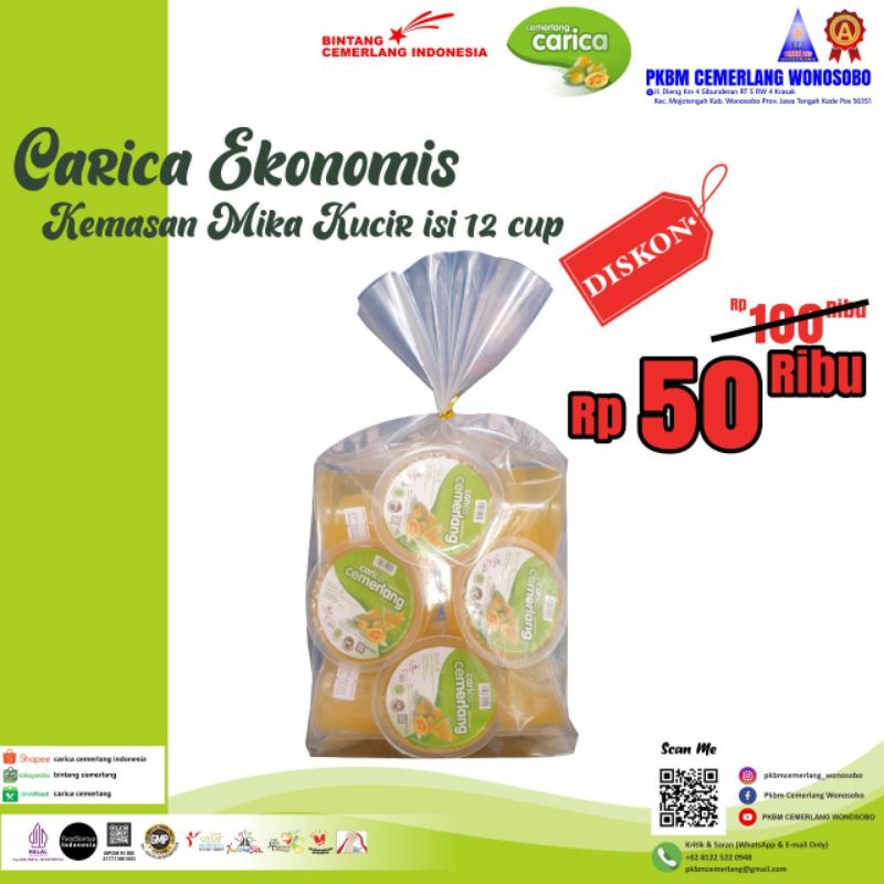 Jual Carica Ekonomis Kemasan Mika Kucir Shopee Indonesia