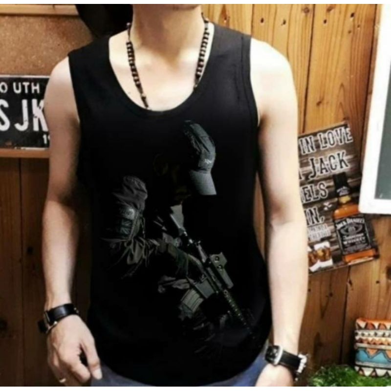 kaos singlet dewasa SNIPER - Size XL