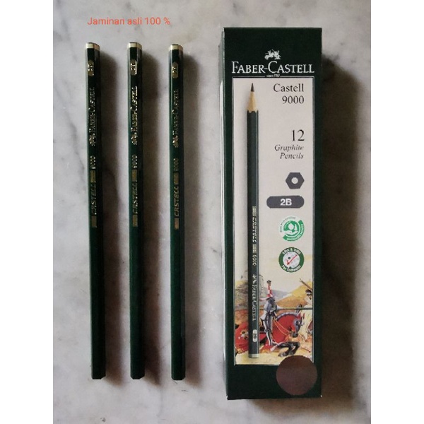 

pensil faber castell 2B asli