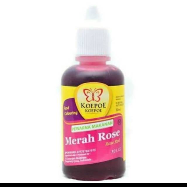 

KOEPOE KOEPOE PERWARNA MAKANAN MERAH ROSE 30 ml