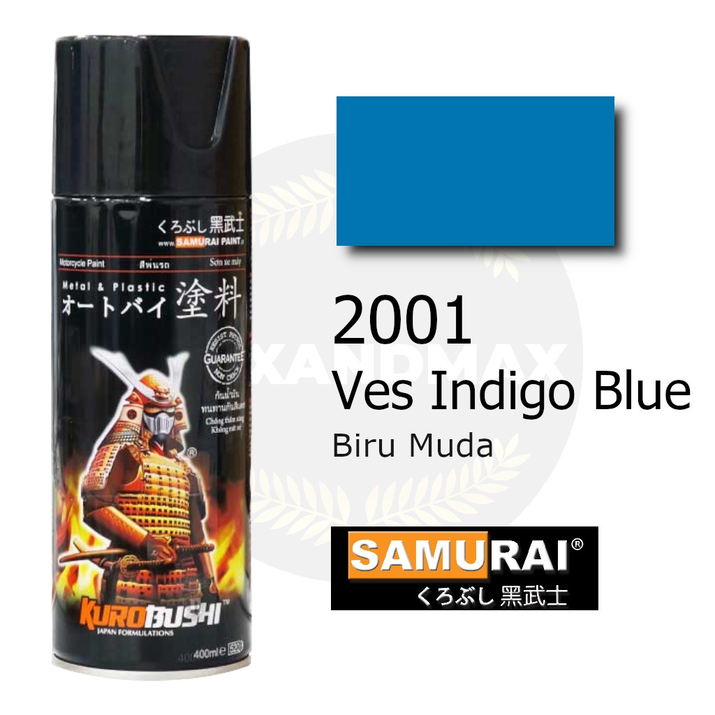 Samurai Paint Ves Indigo Blue 2001 Biru Tua 400 ml - Cat Semprot