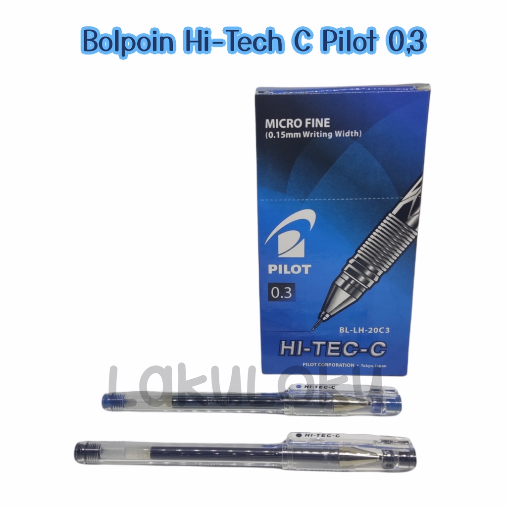 

(1 PCS) Bolpoin Hi Tech Hitech C PILOT 0,3 Hitam, Biru Original
