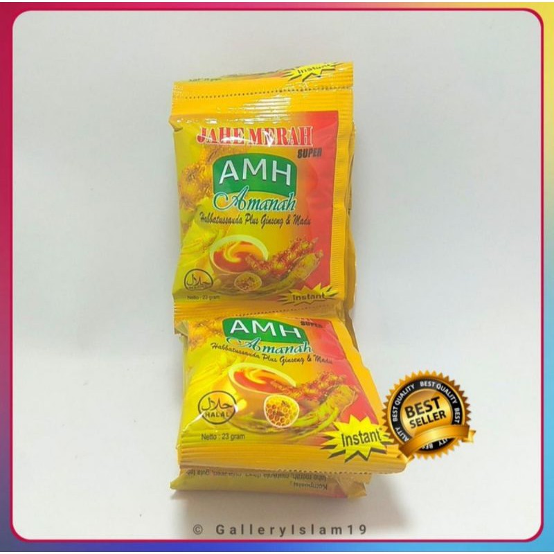 

Jahe Merah AMH Jehe Merah Habbatussauda Plus Ginseng & Madu 20gr