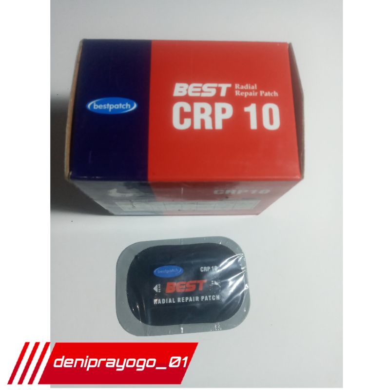 crp 10,karet tambal ban,tiptop,radial repair pacth,eceran perbiji ,crp10