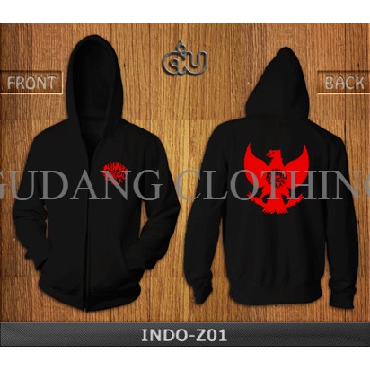 Zipper Hoodie Indonesia Hoodie Kupluk Indonesia Sweater Hoodie Indonesia - Unisex