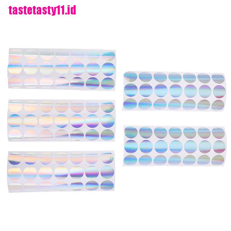 100 Pcs Stiker Segel Hologram Bentuk Bulat Ukuran 1 Inch Untuk Keamanan