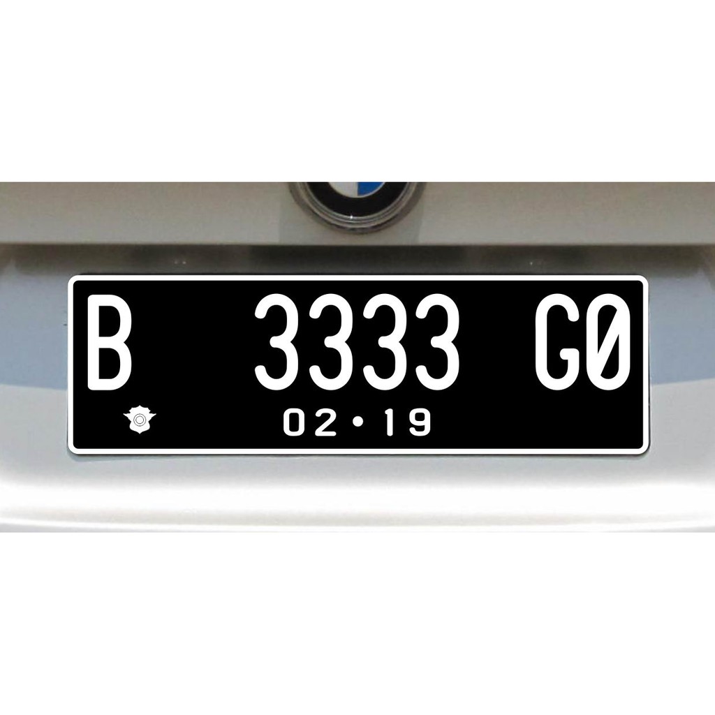  Stiker  Mobil  Sticker  Cutting Skotlet Plat  Plate Nomor 